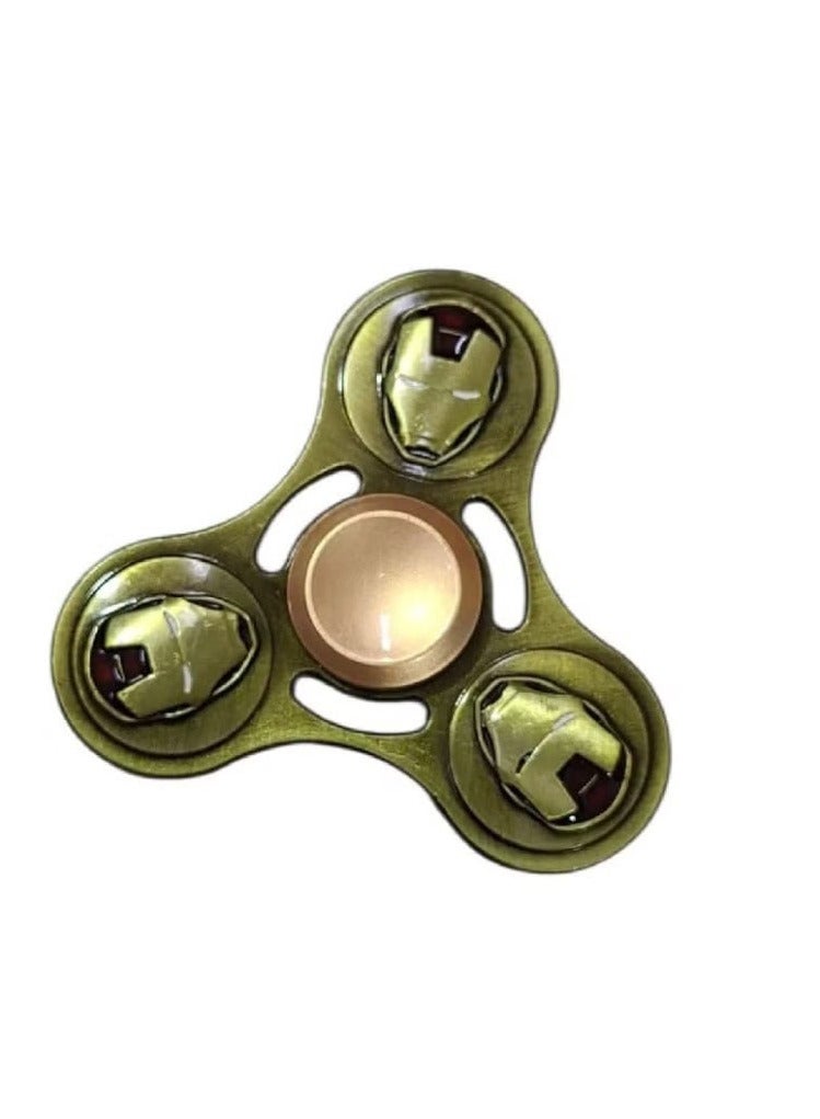 لعبة الرجل الحديدي الدوارة المعدنية - سرعة عالية وسلاسة في الدوران بالإصبع لتخفيف التوتر الحسي للأطفال والكبار