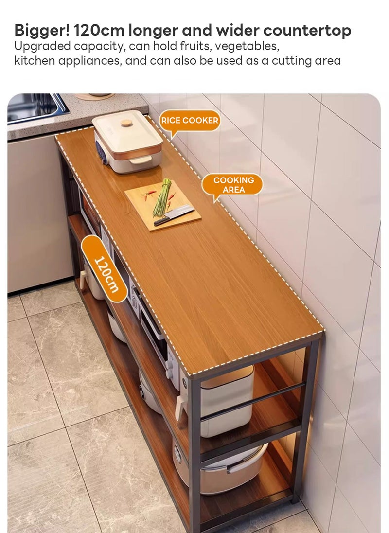 Sharpdo Kitchen Rack, Floor Storage Rack for Home Use, Cutting Table, Workbench, Storage Rack, Microwave Oven Storage Rack - Image 5