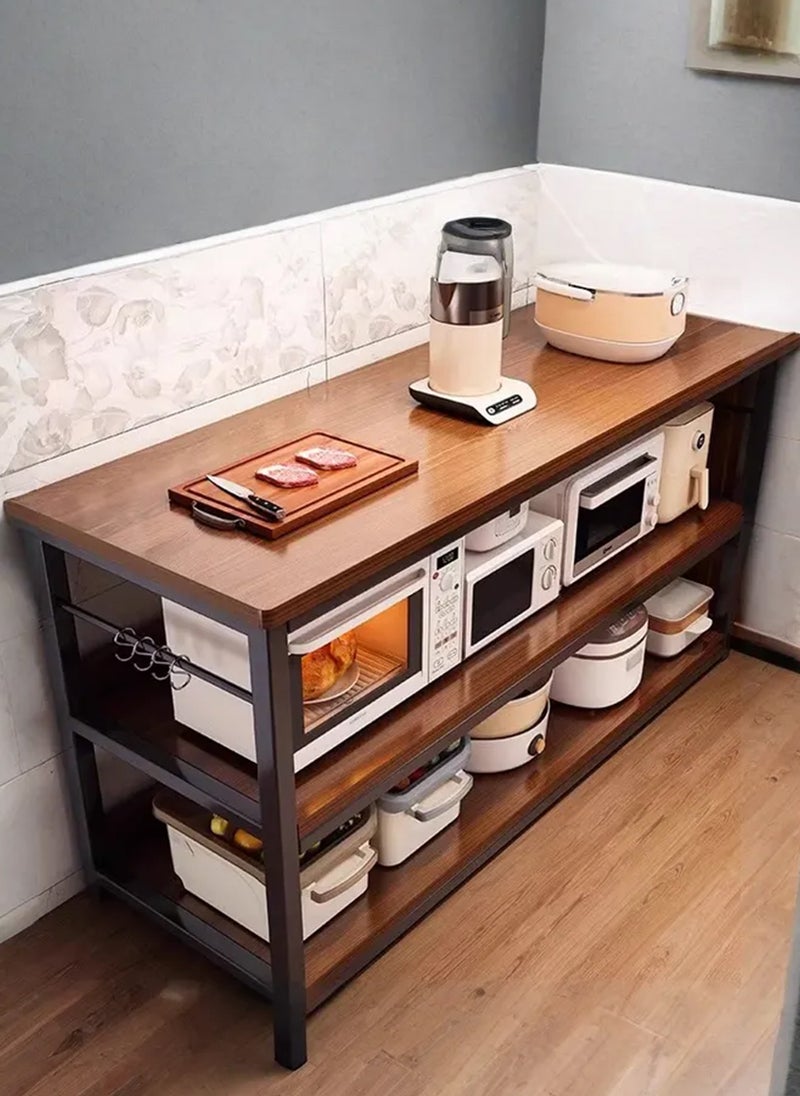 Sharpdo Kitchen Rack, Floor Storage Rack for Home Use, Cutting Table, Workbench, Storage Rack, Microwave Oven Storage Rack - Image 1