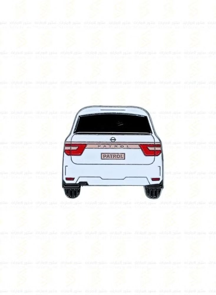 Generic 5-Pieces Nissan Patrol - Mini Metal Stickers for for Mobile, Laptop, Backpacks,Accessories Fans Stickers Display for I pad,and Collectors Walls, Doors, Cars, Trucks, Motorcycles Fridge  - Image 2