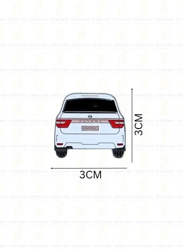 Generic 5-Pieces Nissan Patrol - Mini Metal Stickers for for Mobile, Laptop, Backpacks,Accessories Fans Stickers Display for I pad,and Collectors Walls, Doors, Cars, Trucks, Motorcycles Fridge  - Image 3