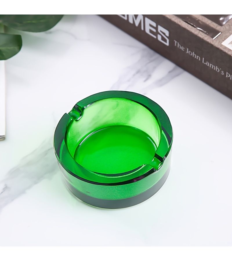 Black Crystal Nordic Style Heavy Base Glass Ashtray for Living Room - Image 5