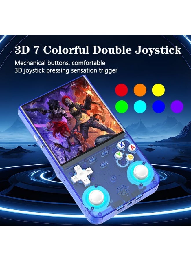 بلو فاير جهاز الألعاب المحمول R36 Ultra Retro بسعة 64 جيجا – يحتوي على أكثر من 20000 لعبة كلاسيكية، شاشة IPS عالية الدقة بحجم 4.0 بوصة، نظام Linux، بطارية قابلة للشحن بسعة 3000 مللي أمبير، يدعم أكثر من 20 محاكي، تصميم محمول مثالي لهواة الألعاب الكلاسيكية - Image 4