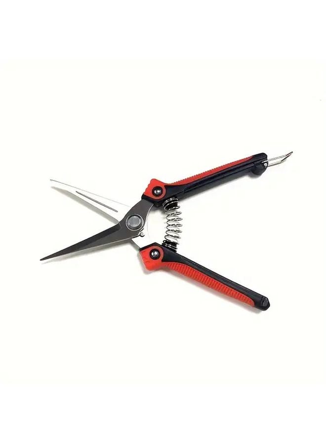 1pc Ergonomic Stainless Steel Pruning Scissors Comfort Grip Garden Shears - Image 5