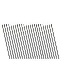 Al khayam Green Home Professional Restaurant BBQ Stainless Steel Skewers Flat Extra Long 24'' Inch 2 MM Thickness for Seekh Kebab Tandoori BBQ Brazilian BBQ Made in India 15 MM Wide, Set of 12