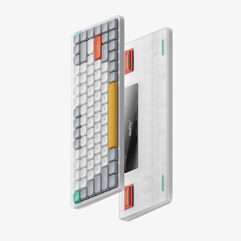 Nuphy Air75 V2 Portable 75% Mechanical Keyboard,Wireless Keyboard,Supports Bluetooth/2.4G/USB-C RGB Bluetooth Keyboards,Compatible with Windows/Mac OS/Linux Systems White-Gateron Moss Switch - Image 2