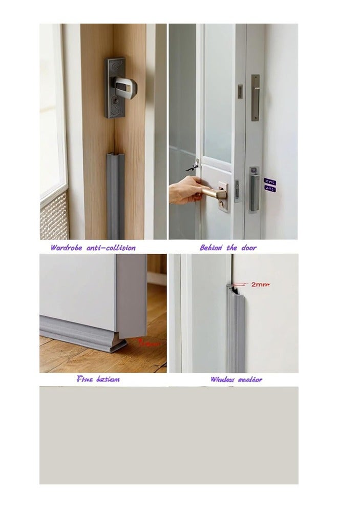 تودي جي هو 197 بوصة / 5M نافذة تجريد الطقس الباب ختم الشريط ، مسودة سدادات لأسفل الأبواب ، تجريد الطقس اللاصق الذاتي ، عزل النافذة للشتاء ، عازل صوتي مضاد للاصطدام (197 بوصة / 5M ، رمادي) - Image 5