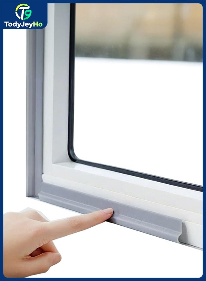 تودي جي هو 197 بوصة / 5M نافذة تجريد الطقس الباب ختم الشريط ، مسودة سدادات لأسفل الأبواب ، تجريد الطقس اللاصق الذاتي ، عزل النافذة للشتاء ، عازل صوتي مضاد للاصطدام (197 بوصة / 5M ، رمادي) - Image 1