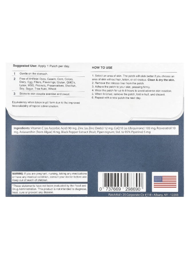 PatchAid - PatchAid, CoQ10 Plus Patch , 30 Patches - Image 1