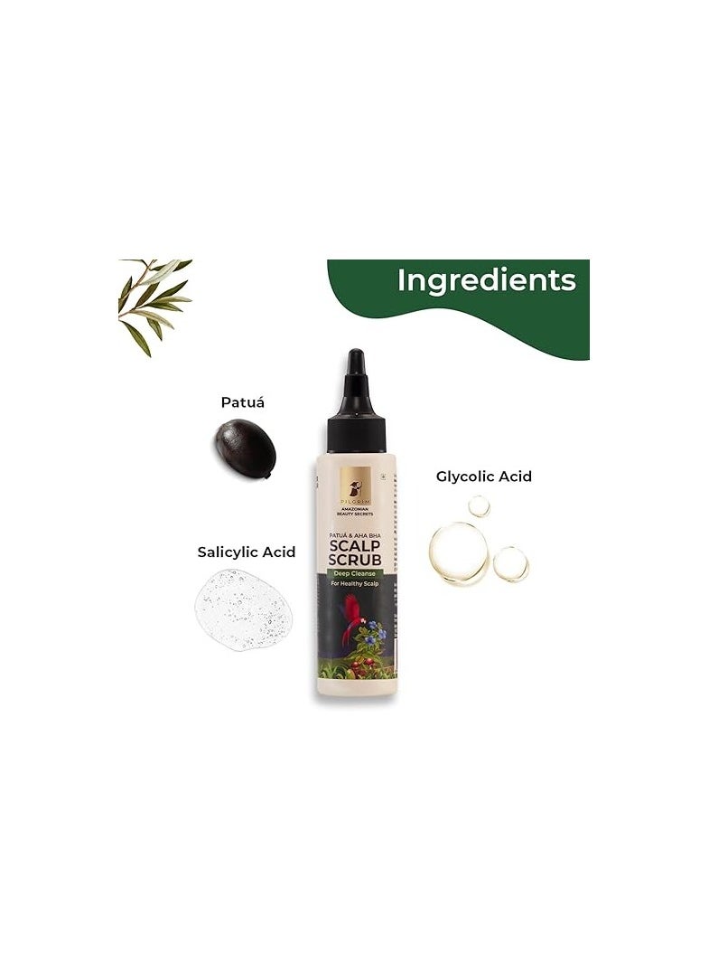 PILGRIM - PILGRIM Patu¡ & Aha Bha SCALP SCRUB for women & men | Deep cleanse for healthy scalp | Gentle Exfoliating Scrub To Prevent Product Build-up | Silicon free | 100 ml - Image 1