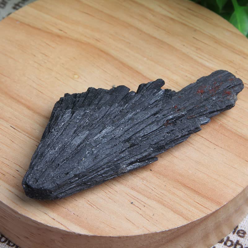 Acxico 2Pcs 20g Black Kyanite Crystal - Bulk Crystal Natural Kyanite Blades - Black Kyanite - Image 4