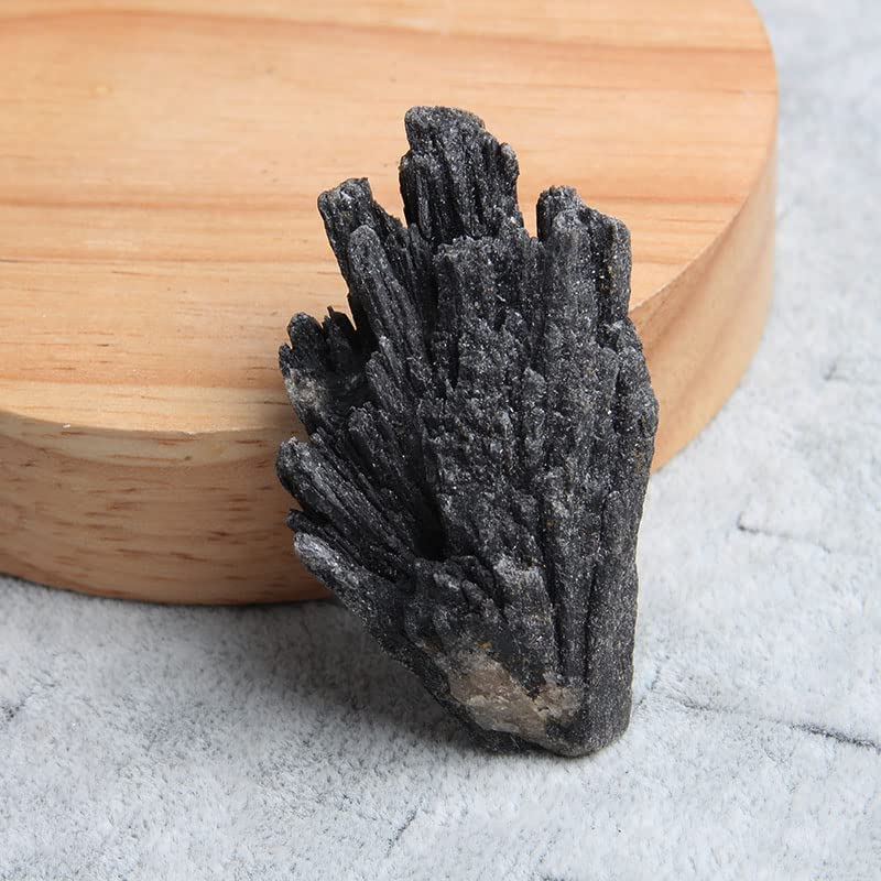 Acxico 2Pcs 20g Black Kyanite Crystal - Bulk Crystal Natural Kyanite Blades - Black Kyanite - Image 5