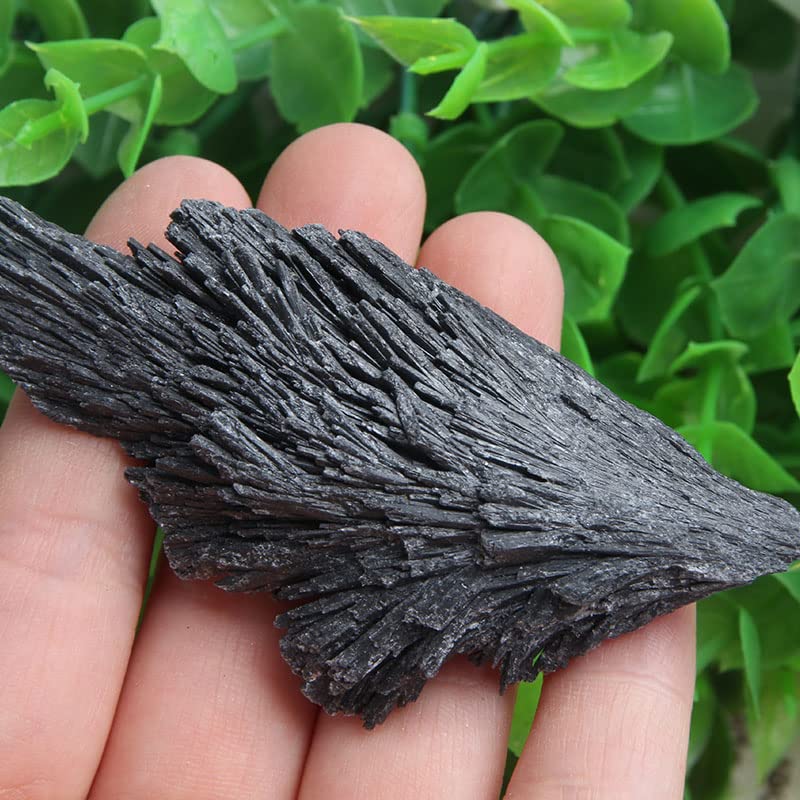 Acxico 2Pcs 20g Black Kyanite Crystal - Bulk Crystal Natural Kyanite Blades - Black Kyanite - Image 2