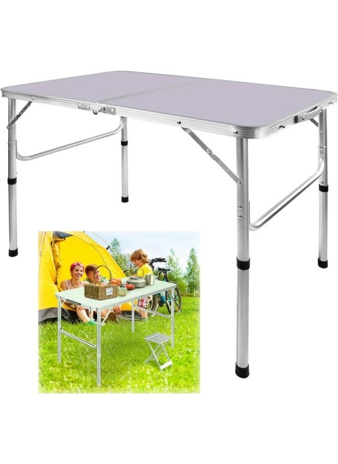 60*90cm Camping Table Outdoor White Folding Adjustable Aluminum Lightweight Picnic Table for Indoor Kitchen Dinner Catering Buffet and Garden - pzsku/ZDFA611BA9053964344C8Z/45/_/1735205512/6bf5a8d7-d7e7-4806-bfbf-8d5b917d37f3