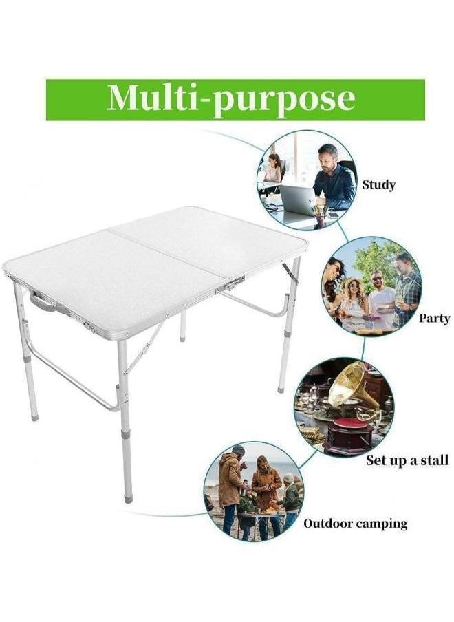 60*90cm Camping Table Outdoor White Folding Adjustable Aluminum Lightweight Picnic Table for Indoor Kitchen Dinner Catering Buffet and Garden - pzsku/ZDFA611BA9053964344C8Z/45/_/1735205839/f5c3e82c-7ad2-4580-800a-22f8bd3ed7ce