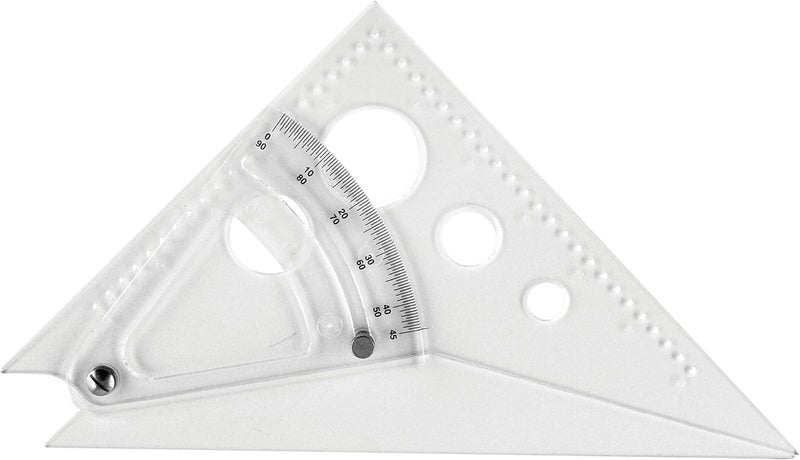 Westcott 8-Inch Adjustable Triangle Scale with Inner Graduations and Circular Openings - Image 1
