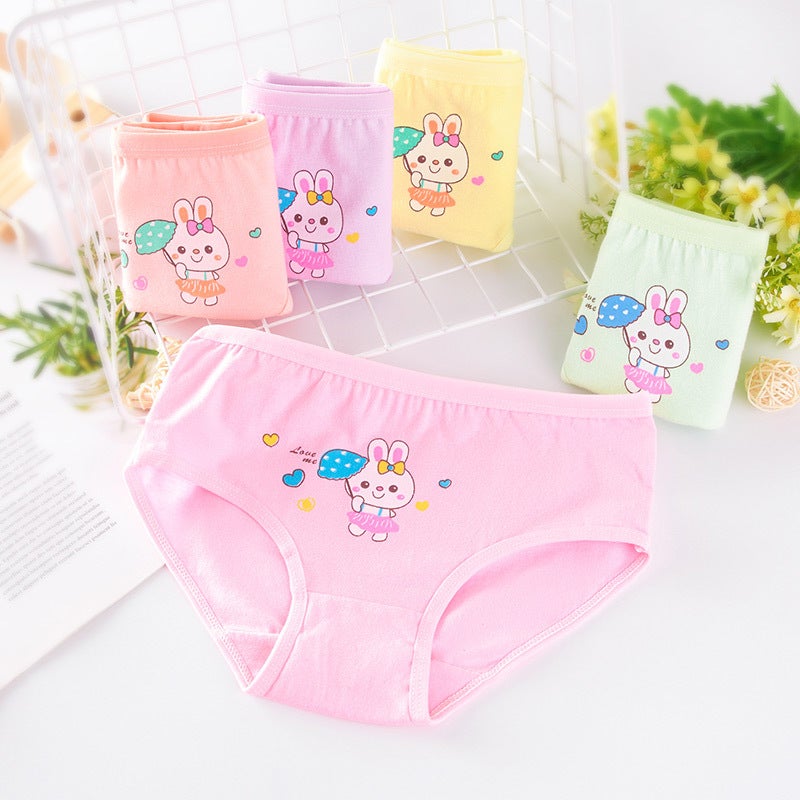 Bombe Cool Girls Underwear Spool Cotton Childrens Briefs Womens Big Kids Girls Briefs Shorts 3-5-7 Years Old BH099 mixed colors 