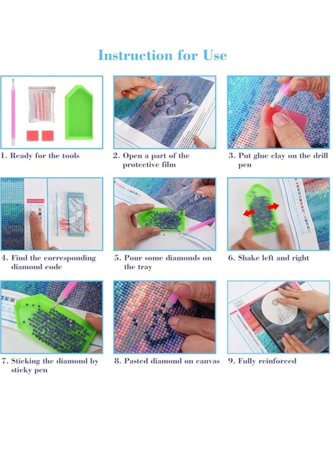 اللوحة الماس اللوحة الماس اللوحة الماس ملصق الماس الكامل للأطفال اللوحة الماس ملصق الماس اللوحة الماس اللوحة الماس اللوحة الماس ديي اليدوية الصنع - Image 3