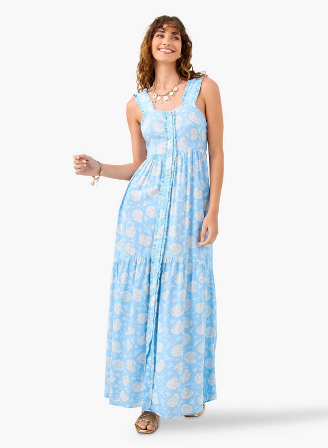 Splash FAV Printed Cotton Maxi Dress - Image 1