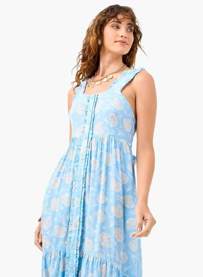 Splash FAV Printed Cotton Maxi Dress