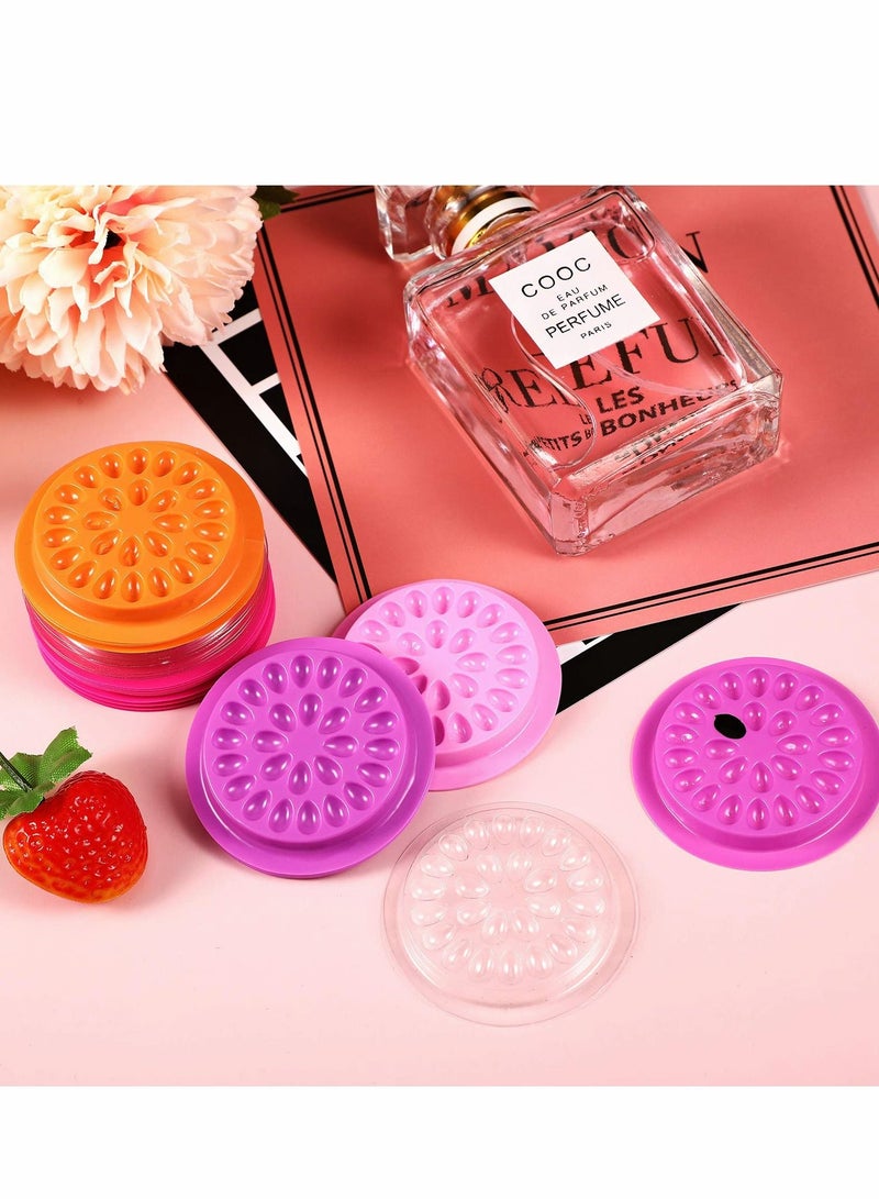 KASTWAVE Eyelash Glue Holder, 150 PCS False Lash Holder Flower Shape Pad Eyelashes Pallet Extension Tool, Multiple Colors - Image 4