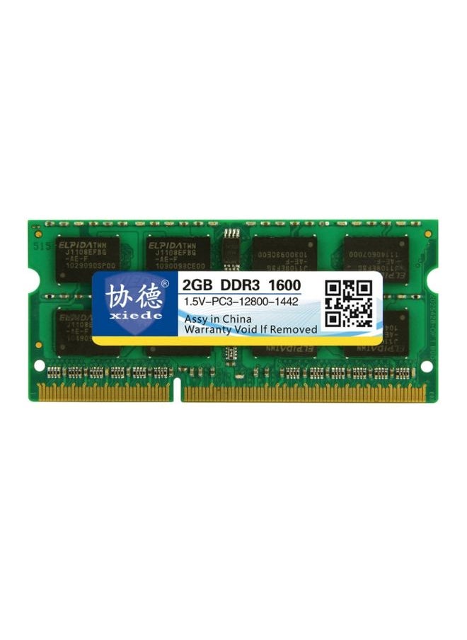 BURAQ XIEDE X045 DDR3 NB 1600 Full Compatibility Notebook RAMs, Memory Capacity: 2GB  - Image 1