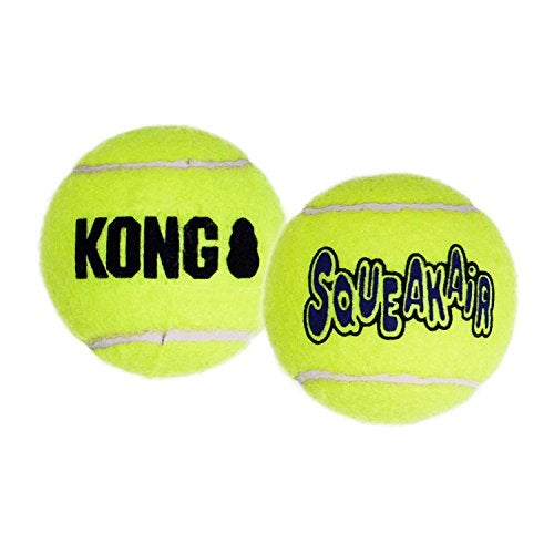 KONG - Squeakair® Balls - Dog Toy Premium Squeak Tennis Balls, Gentle on Teeth - for Small Dogs (3 Pack) - Image 1
