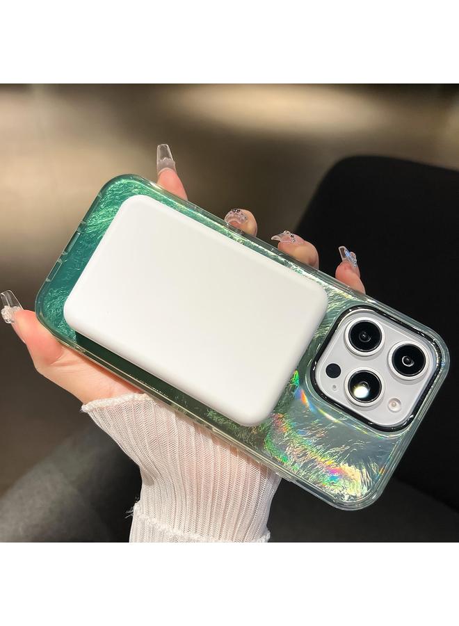 S-TOP Case For iPhone 14 Pro Plating Gradient Glacier Texture MagSafe Phone Case - Image 4