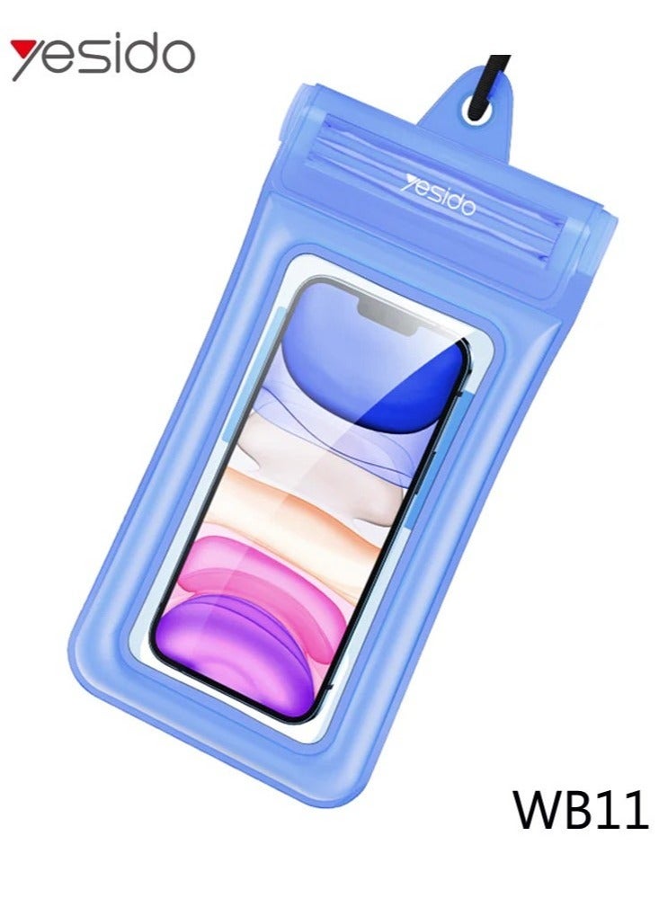 Yesido Premium IPX8 20M Waterproof Phone Bag Cover – Full Protection Pouch for Swimming, Boating, Fishing, Travel, and Outdoor Activities – Transparent, Universal Fit for iPhone, Samsung, and More - Image 1