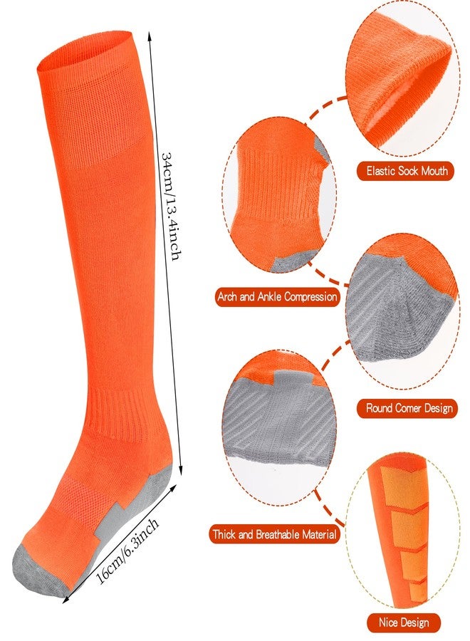 Dxhycc Youth Baseball Socks and Belt Combo Set Adjustable Softball Baseball Socks and Belt for Boys Girls, Orange - Image 2