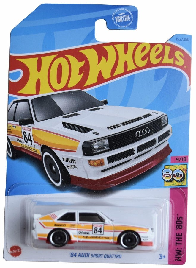 Hot Wheels '84 Audi Sport Quattro, HW The '80s 9/10 [White/Yellow] 152/250 - Image 2