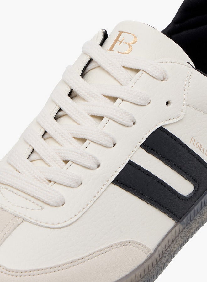 Flora Bella By Shoexpress Women's Animal Print Sneakers with Lace-Up Closure  - Image 4