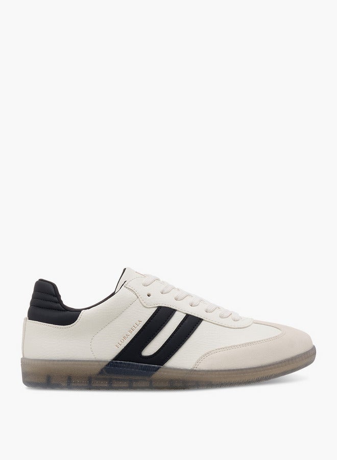 Flora Bella By Shoexpress Women's Animal Print Sneakers with Lace-Up Closure  - Image 3