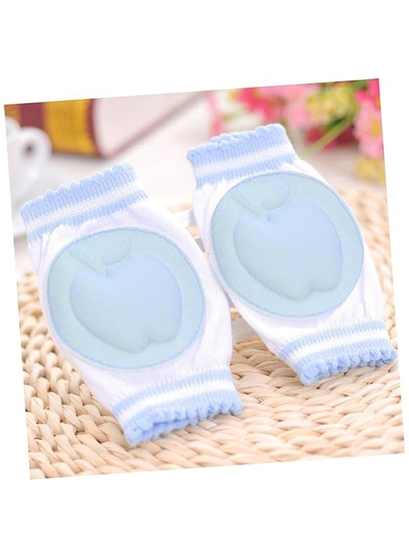 Gonice 1 Pair Toddler Kneepads Knee Brace Knee Pads Infant Kneepads Baby Learn to Crawl Protector(Blue) - Image 4
