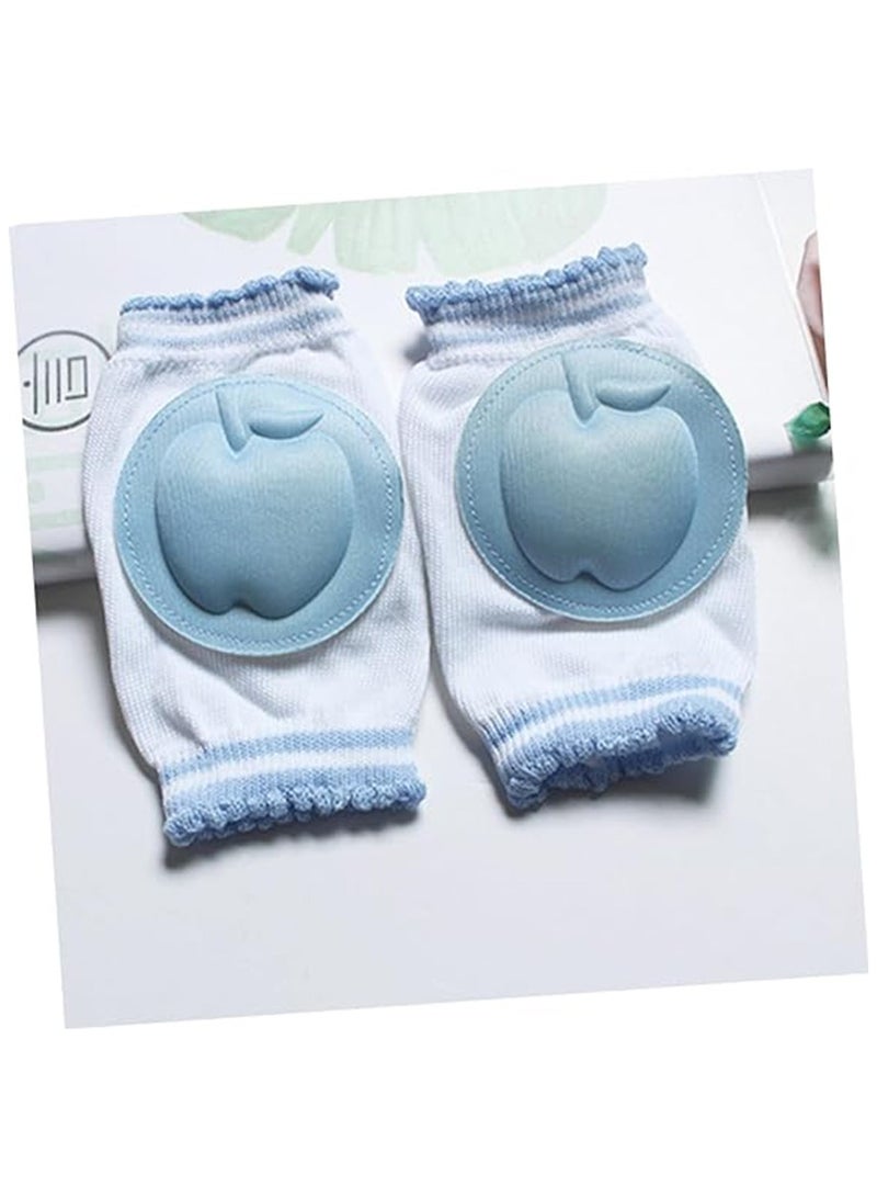 Gonice 1 Pair Toddler Kneepads Knee Brace Knee Pads Infant Kneepads Baby Learn to Crawl Protector(Blue) - Image 5