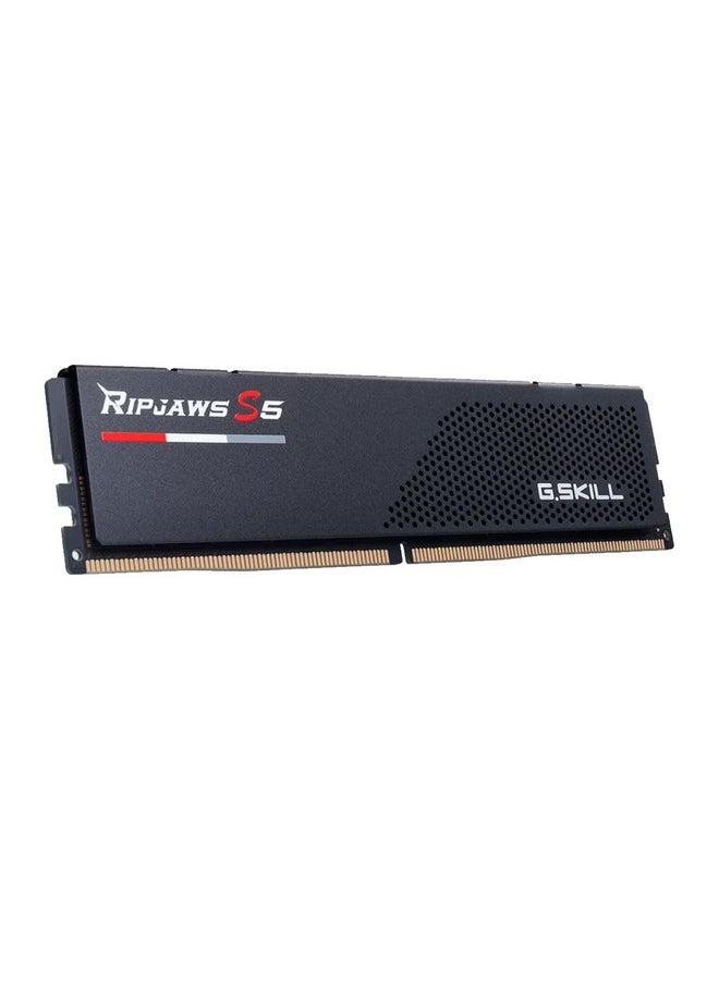 جي.سكيل ذاكرة عشوائية لسطح المكتب G.Skill Ripjaws S5 سعة 24 جيجابايت (1 × 24 جيجابايت) DDR5 5200 ميجاهرتز CL 40 - F5-5200J4040A24GX1-RS5K (أسود)  - Image 1