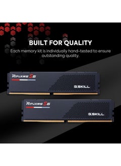 جي.سكيل ذاكرة عشوائية لسطح المكتب G.Skill Ripjaws S5 سعة 24 جيجابايت (1 × 24 جيجابايت) DDR5 5200 ميجاهرتز CL 40 - F5-5200J4040A24GX1-RS5K (أسود)  - Image 2