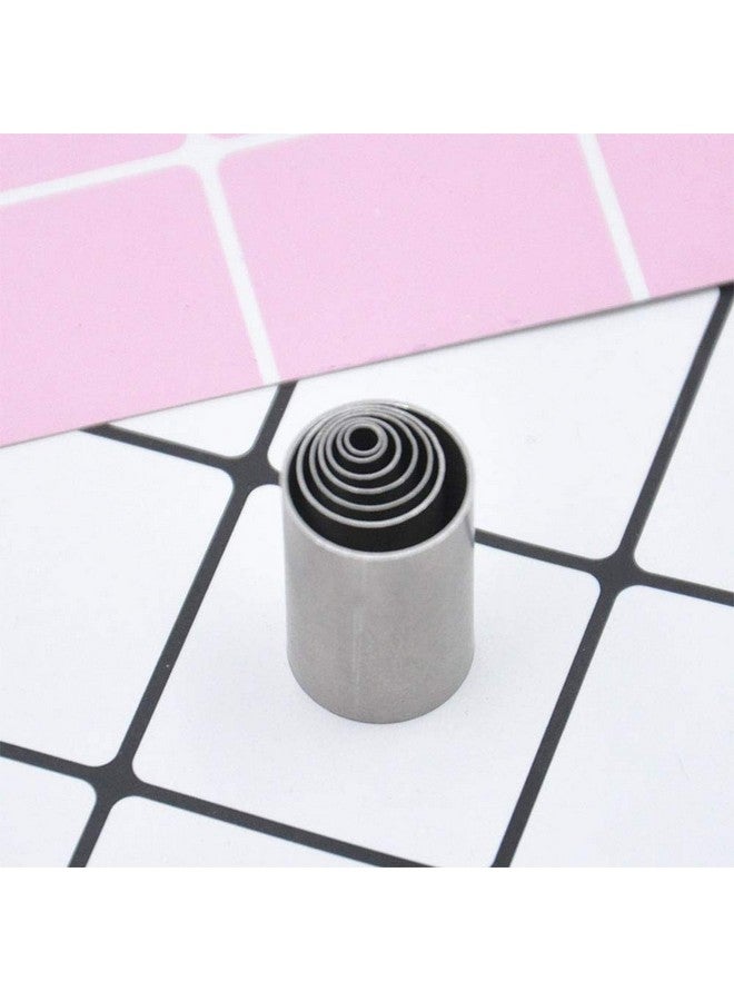 Vidillo Clay Cutters 7Pcs Hole Hollow Punch Cutter Set Stainless Steel Indentation Round Circle Shape Cutters Mold Ceramics Dotting Baking Mold Cutter Punch Tools For Clay Pottery Craft With Storage Case(B2) - Image 5