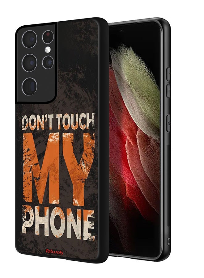 Tolwak Samsung Galaxy S21 Ultra 5G Protective Case Cover Do Not Touch My Phone - Image 1