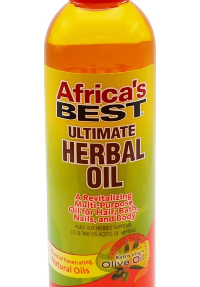 Africa's Best Ultimate Herbal Oil - 235ml Multi-Purpose Oil for Hair, Bath, Nails, and Body - Image 1