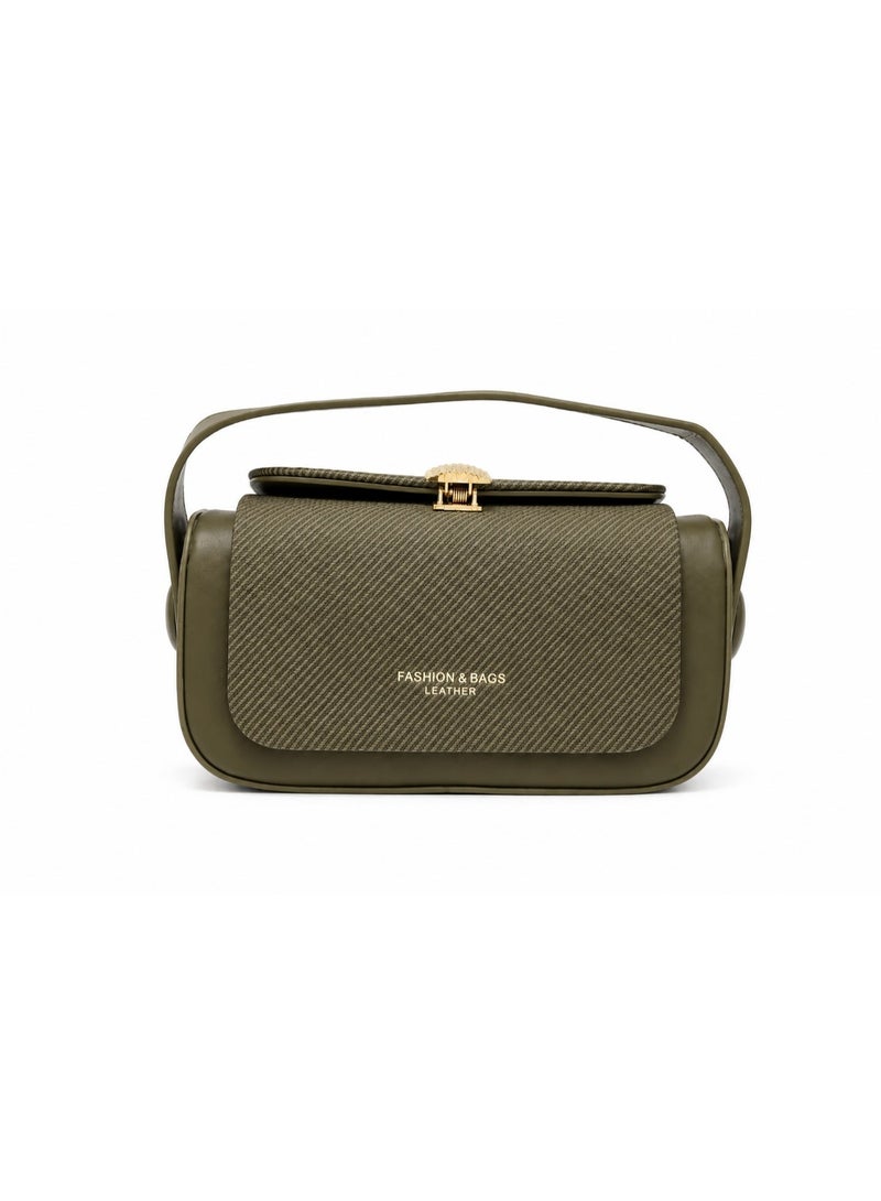 Havnor Women's PU Leather Crossbody Shoulder Bag with Gold Clasp, 3-Way Carry Handbag - Image 1