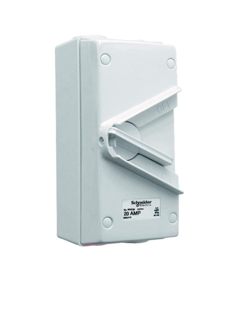 Schneider Electric 20A 440V Surface Mount Triple Pole Isolating Switch IP66 weatherproof - Image 2