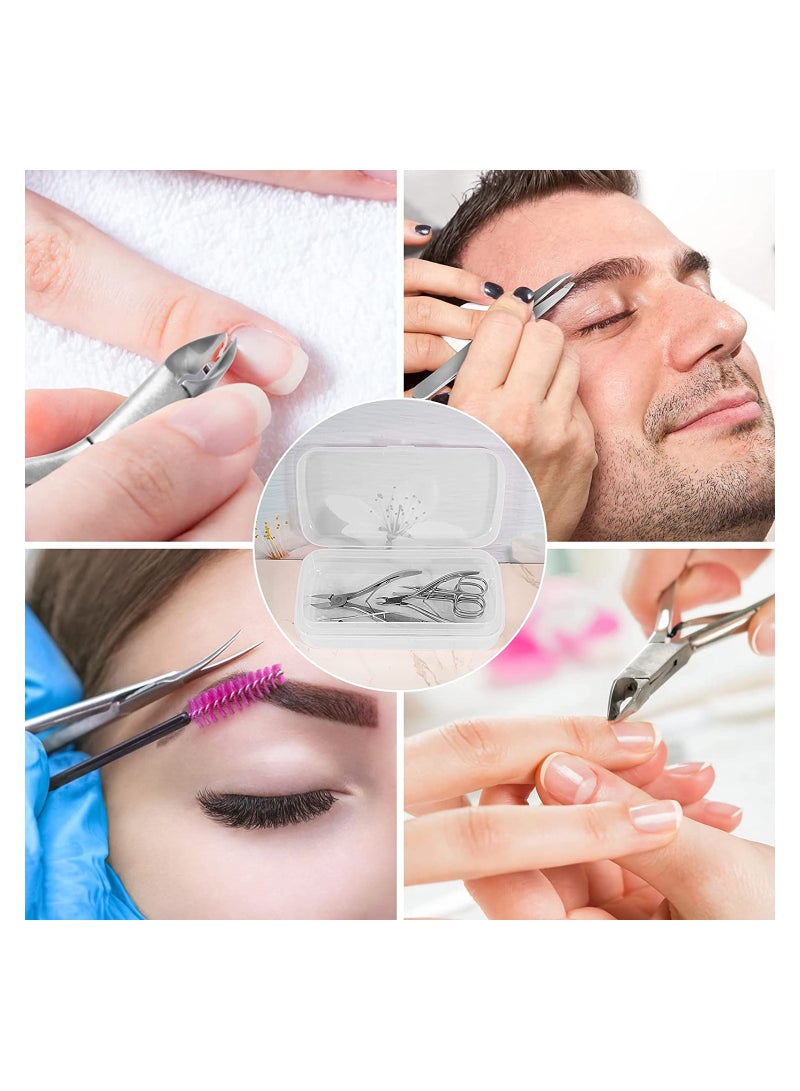 SYOSI Plastic Sterilizing Tray, Nail Tool Sterilizer Box, with Draining Basket, for Nail, Tweezers, Hair Salon, Spa and Cutter Manicure Equipment, White - Image 5