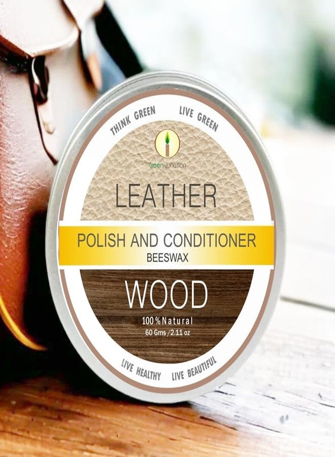 Green Junction Beeswax Wood & Leather Polish & Conditioner, 60 Gms - Image 2