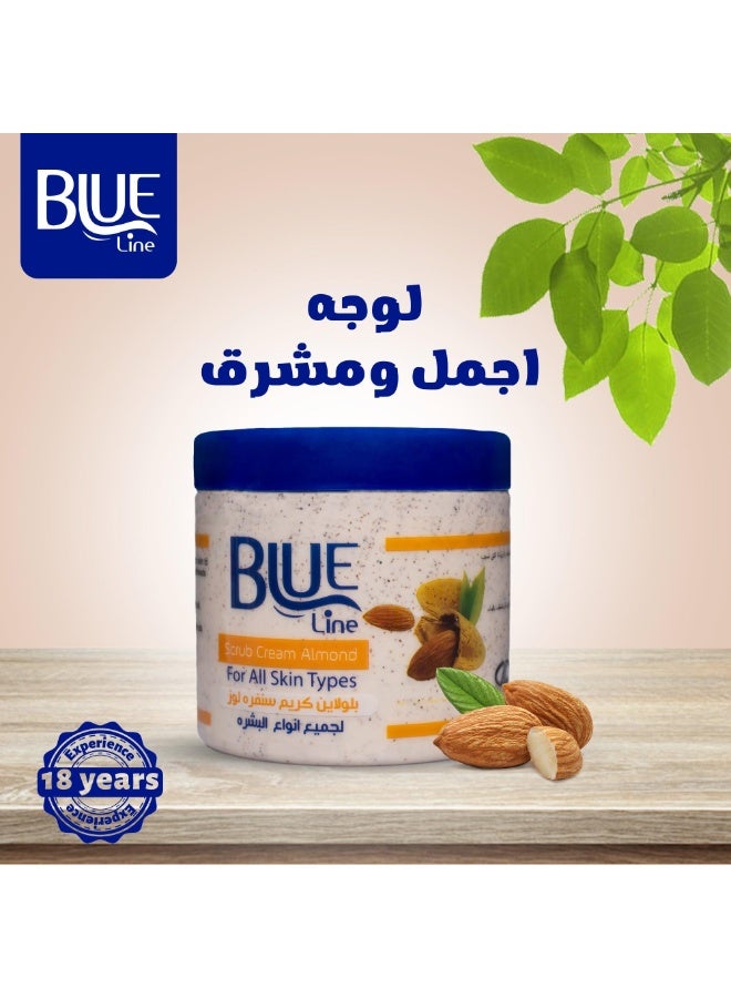 بلو لاين كريم مقشر للوجه باللوز 300 غرام - Image 5