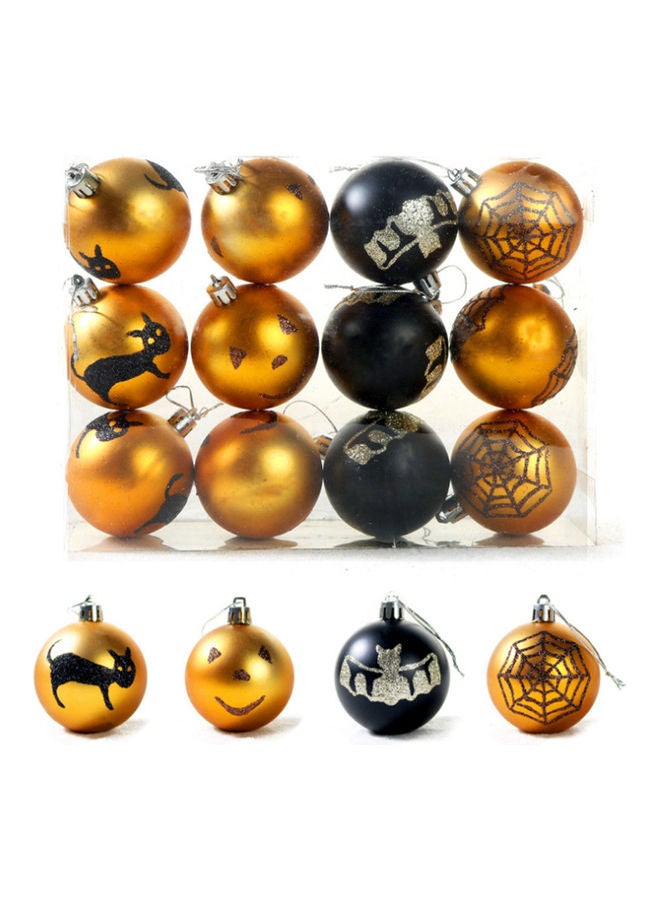 Loquat 12-Piece Painted  Party Hanging Balls For Decoration - Image 1