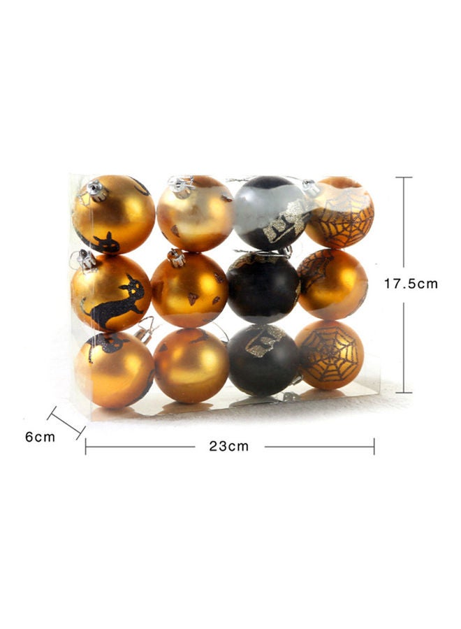 Loquat 12-Piece Painted  Party Hanging Balls For Decoration - Image 3