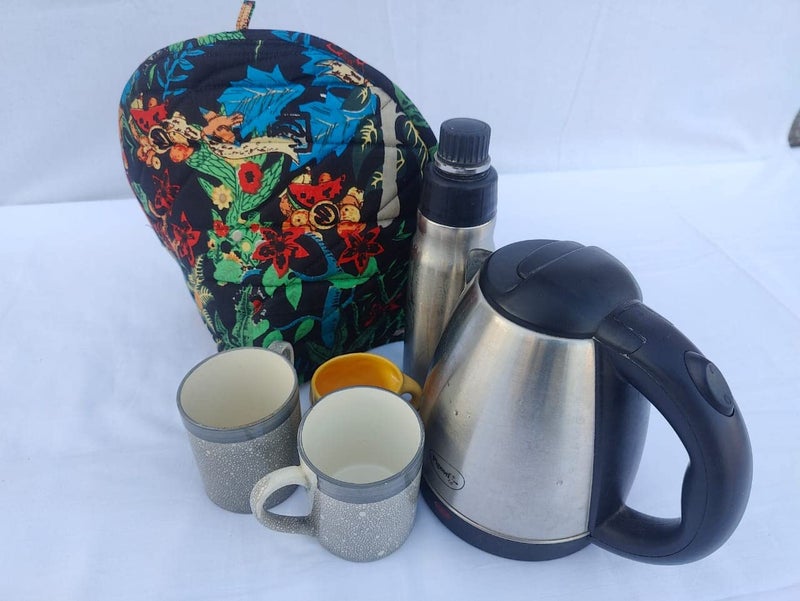 Malan Bai Mandala Tea Cozy Cover Hand Block Winter Tea Cozy Cotton Tea Kettle Warmer Pot Cover Hot Coffee Cover Handamde Kitchen Décor Brand: Malan Bai - Image 4