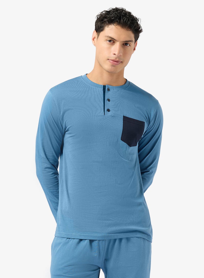 روبرت وود طقم تي شيرت وبنطلون بقصة عادية - Image 3