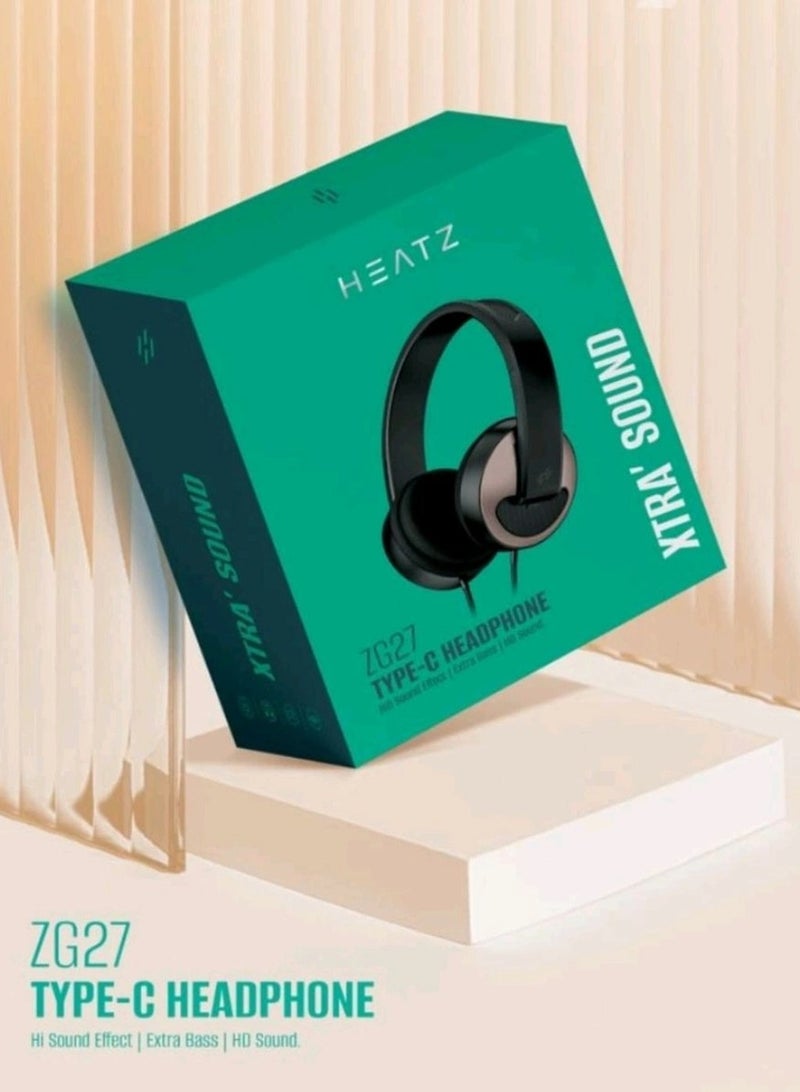 HEATZ ZG27 Type-C Wired Headphone - XTRA SOUND - Image 1